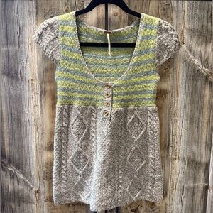 Free People Multicolor Knit Top